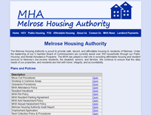 Tablet Screenshot of melroseha.com